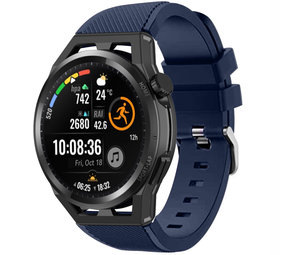 Strap-it® Huawei Watch GT Runner siliconen bandje (donkerblauw)