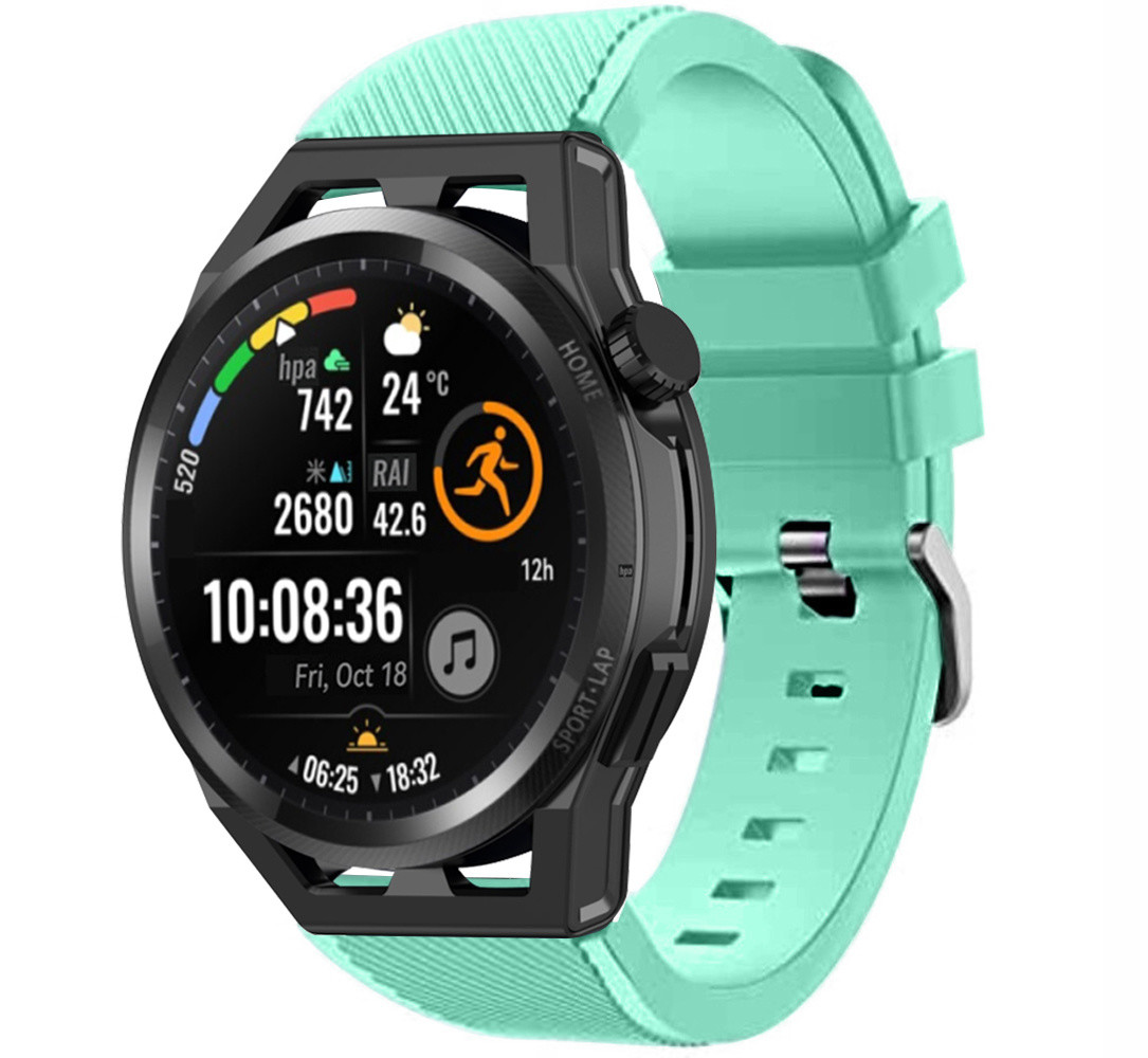 Strap-it® Strap-it Huawei Watch GT Runner siliconen bandje (aqua)