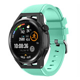 Strap-it® Huawei Watch GT Runner siliconen bandje (aqua)