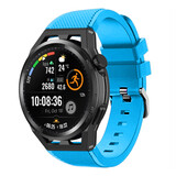 Strap-it® Huawei Watch GT Runner siliconen bandje (lichtblauw)