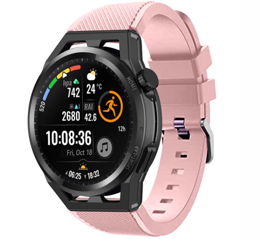 Strap-it® Strap-it Huawei Watch GT Runner siliconen bandje (roze)