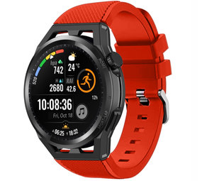 Strap-it® Huawei Watch GT Runner siliconen bandje (rood)