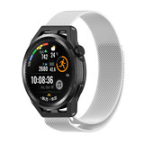 Strap-it® Huawei Watch GT Runner Milanese band (zilver) Strap-it® Huawei Watch GT Runner Milanese band (zilver)