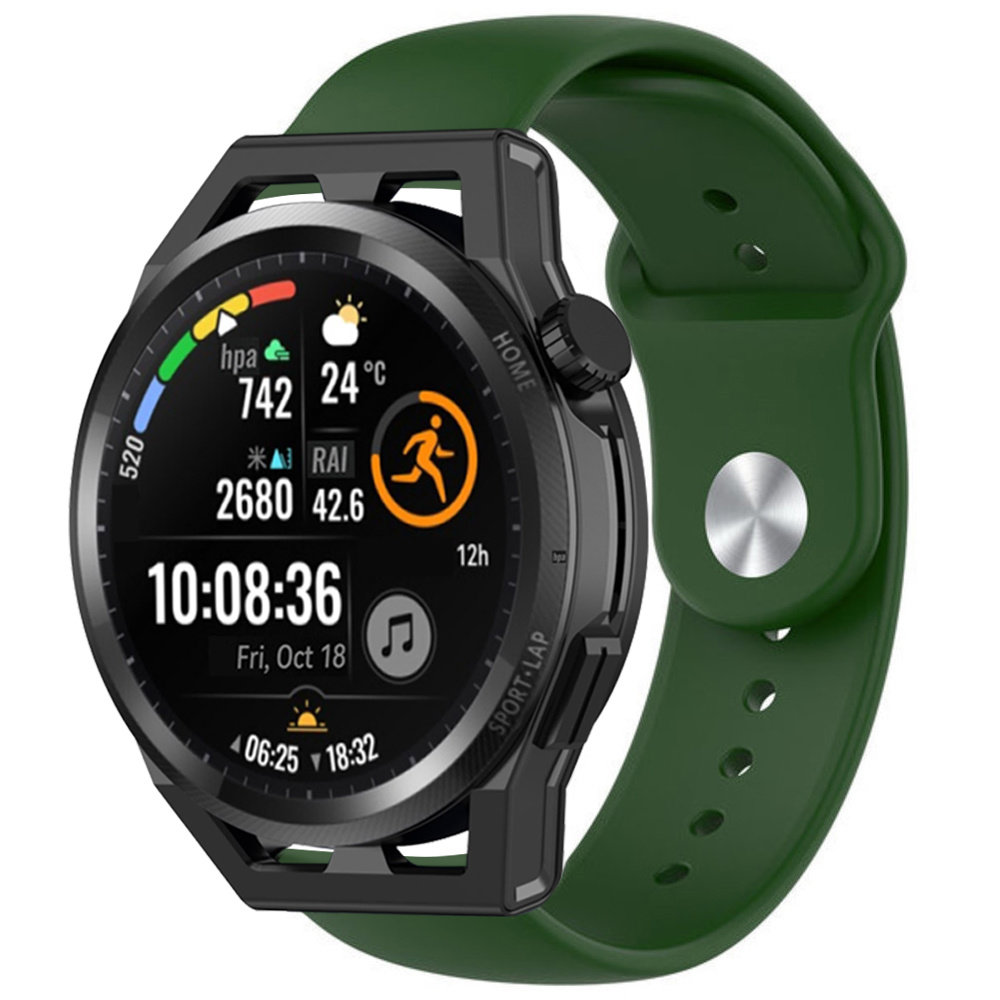 Strap-it® Strap-it Huawei Watch GT Runner sport band (legergroen) Strap-it® Strap-it Huawei Watch GT Runner sport band (legergroen)