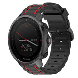Strap-it® Polar Grit X Pro sport gesp band (zwart/rood) Strap-it® Polar Grit X Pro sport gesp band (zwart/rood)