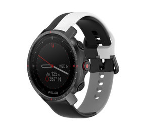 Strap-it® Polar Grit X Pro triple sport band (zwart-wit-grijs)