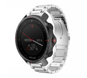 Strap-it® Polar Grit X Pro stalen band (zilver)