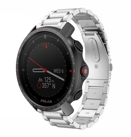 Strap-it® Strap-it Polar Grit X Pro stalen band (zilver)