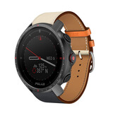 Strap-it® Polar Grit X Pro leren band (wit/donkerblauw)