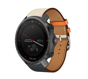 Strap-it® Polar Grit X Pro leren band (wit/donkerblauw) Strap-it® Polar Grit X Pro leren band (wit/donkerblauw)