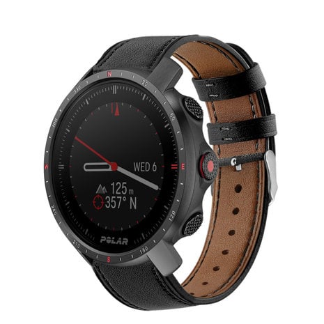 Strap-it® Strap-it Polar Grit X Pro leren band (strak-zwart)