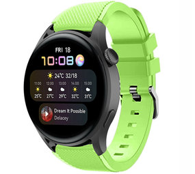Strap-it® Huawei Watch 3 (Pro) siliconen bandje (lichtgroen)