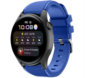 Strap-it® Huawei Watch 3 (Pro) siliconen bandje (blauw)