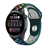 Strap-it® Strap-it Huawei Watch 3 (Pro) sport band (dennengroen kleurrijk) Strap-it® Strap-it Huawei Watch 3 (Pro) sport band (dennengroen kleurrijk)