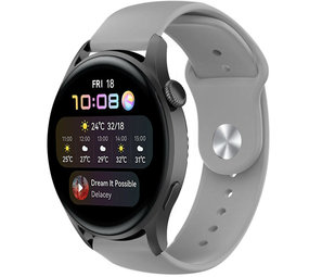 Strap-it® Huawei Watch 3 (Pro) sport band (grijs) Strap-it® Huawei Watch 3 (Pro) sport band (grijs)