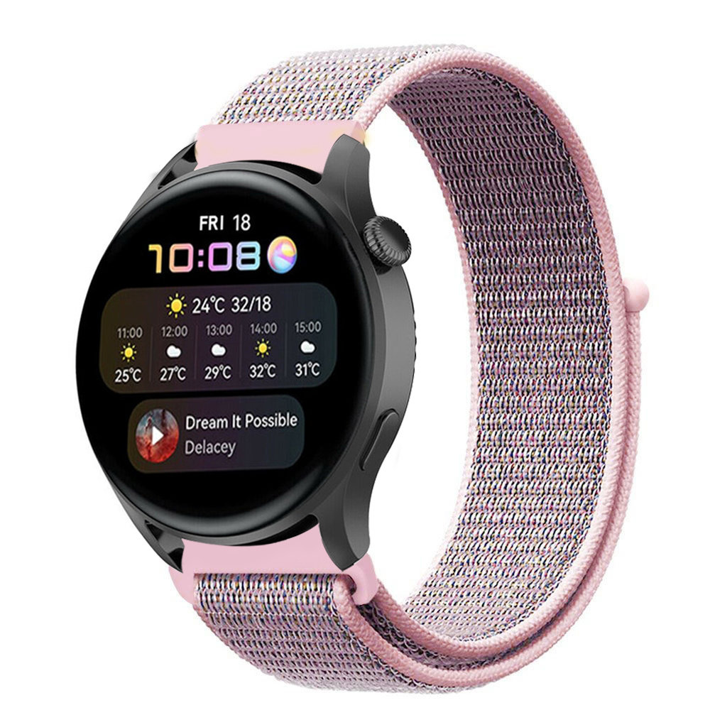 Strap-it® Strap-it Huawei Watch 3 (Pro) nylon band (pink sand) Strap-it® Strap-it Huawei Watch 3 (Pro) nylon band (pink sand)