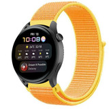 Strap-it® Huawei Watch 3 (Pro) nylon band (lichtgeel)