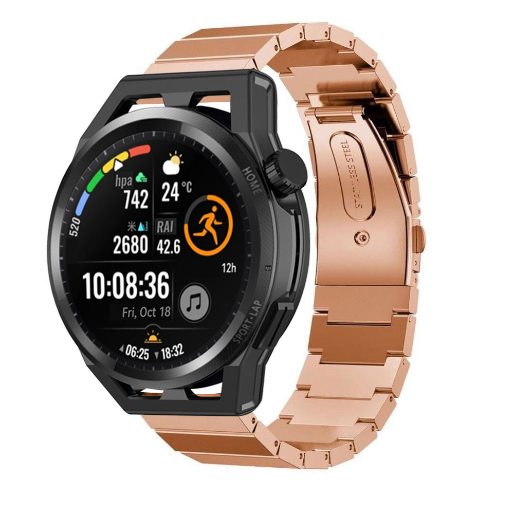 Strap-it® Strap-it Huawei Watch GT Runner metalen bandje (rosé goud) Strap-it® Strap-it Huawei Watch GT Runner metalen bandje (rosé goud)