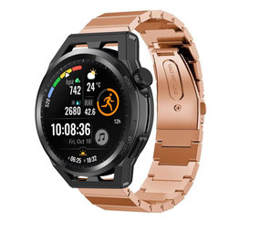 Strap-it® Huawei Watch GT Runner metalen bandje (rosé goud) Strap-it® Huawei Watch GT Runner metalen bandje (rosé goud)