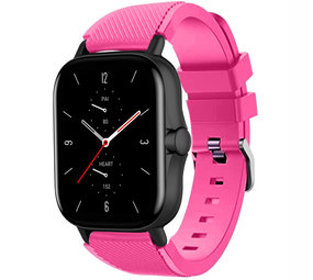 Strap-it® Amazfit GTS 2 siliconen bandje (knalroze)