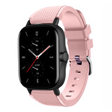 Strap-it® Amazfit GTS 2 siliconen bandje (lichtroze)