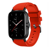 Strap-it® Amazfit GTS 2 siliconen bandje (rood)