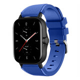 Strap-it® Amazfit GTS 2 siliconen bandje (blauw)