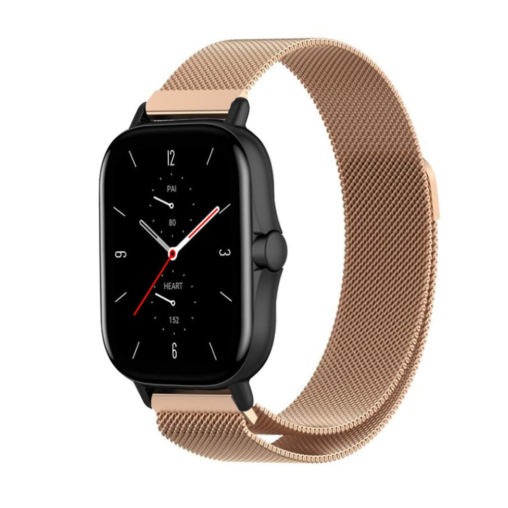 Strap-it® Strap-it Amazfit GTS 2 Milanese band (rosé goud) Strap-it® Strap-it Amazfit GTS 2 Milanese band (rosé goud)