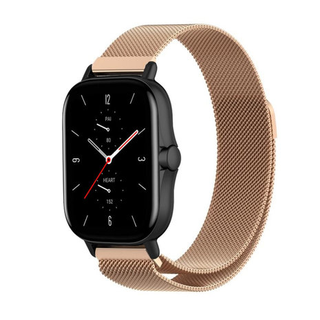 Strap-it® Strap-it Amazfit GTS 2 Milanese band (rosé goud) Strap-it® Strap-it Amazfit GTS 2 Milanese band (rosé goud)