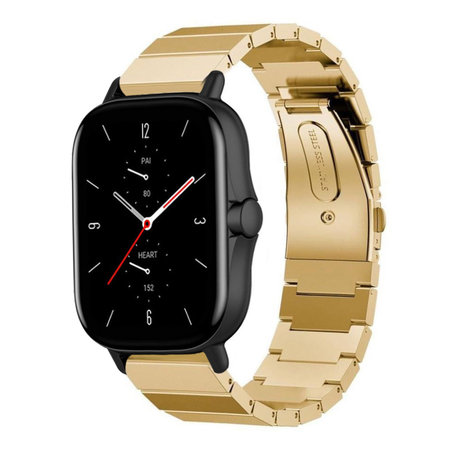 Strap-it® Strap-it Amazfit GTS 2  metalen bandje (goud)