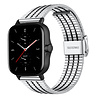 Strap-it® Strap-it Amazfit GTS 2 roestvrij stalen band (zilver/zwart) Strap-it® Strap-it Amazfit GTS 2 roestvrij stalen band (zilver/zwart)