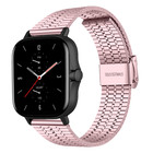 Strap-it® Strap-it Amazfit GTS 2 roestvrij stalen band (rosé pink)