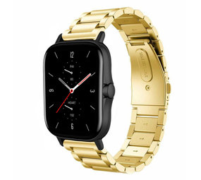 Strap-it® Amazfit GTS 2 stalen band (goud)