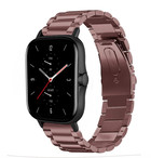 Strap-it® Strap-it Amazfit GTS 2 stalen band (brons-goud)