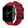 Strap-it® Strap-it Amazfit GTS 2 nylon gesp band (rood) Strap-it® Strap-it Amazfit GTS 2 nylon gesp band (rood)