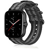 Strap-it® Strap-it Amazfit GTS 2 nylon gesp band (zwart/grijs) Strap-it® Strap-it Amazfit GTS 2 nylon gesp band (zwart/grijs)