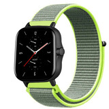 Strap-it® Amazfit GTS 2 nylon band (fluoriserend)
