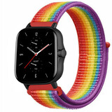 Strap-it® Amazfit GTS 2 nylon band (regenboog)