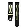 Strap-it® Strap-it Amazfit GTS 3 sport band (zwart/geel) Strap-it® Strap-it Amazfit GTS 3 sport band (zwart/geel)