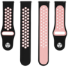 Strap-it® Strap-it Amazfit GTS 3 sport band (zwart/roze) Strap-it® Strap-it Amazfit GTS 3 sport band (zwart/roze)