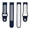 Strap-it® Strap-it Amazfit GTS 3 sport band (blauw/wit) Strap-it® Strap-it Amazfit GTS 3 sport band (blauw/wit)