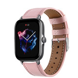 Strap-it® Amazfit GTS 3 bandje leer (roze)