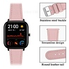 Strap-it® Strap-it Amazfit GTS 3 bandje leer (roze) Strap-it® Strap-it Amazfit GTS 3 bandje leer (roze)
