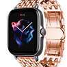Strap-it® Strap-it Amazfit GTS 3 stalen draak band (rosé goud) Strap-it® Strap-it Amazfit GTS 3 stalen draak band (rosé goud)
