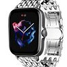 Strap-it® Strap-it Amazfit GTS 3 stalen draak band (zilver) Strap-it® Strap-it Amazfit GTS 3 stalen draak band (zilver)