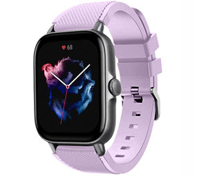 Strap-it® Amazfit GTS 3 siliconen bandje (lila)