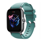 Strap-it® Amazfit GTS 3 siliconen bandje (dennengroen)