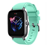 Strap-it® Amazfit GTS 3 siliconen bandje (aqua)