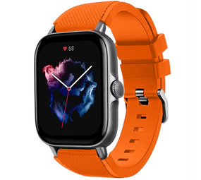 Strap-it® Amazfit GTS 3 siliconen bandje (oranje)
