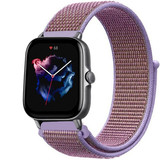 Strap-it® Amazfit GTS 3 nylon band (lila) Strap-it® Amazfit GTS 3 nylon band (lila)